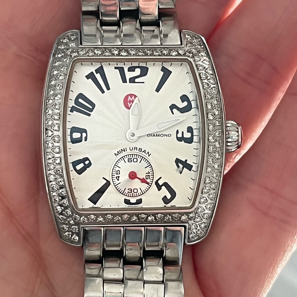 Michele watch mini urban with diamonds